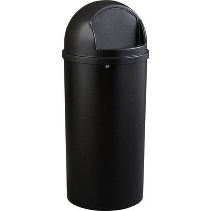 Waste collector (PE), fire preventing, capacity 57 l, HxØ 930 x 390 mm, black.
