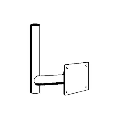 Wall mounting bracket, hot dip galvanised, Ø 76 mm.