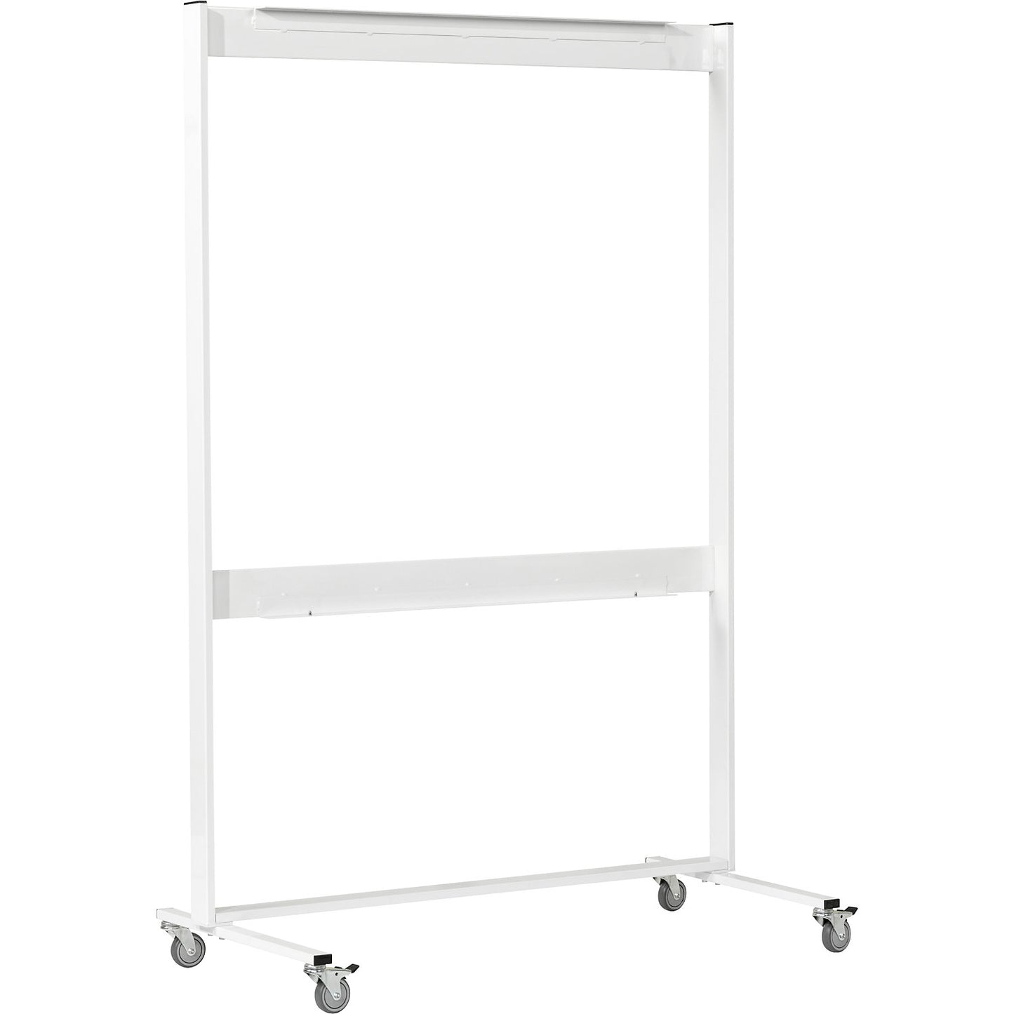 Mobile base for presentation cabinet, HxD 1950 x 680 mm, white.