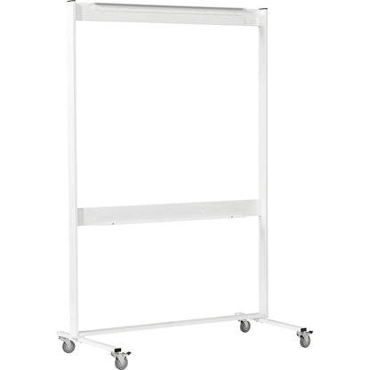 Mobile base for presentation cabinet, HxD 1950 x 680 mm, white.