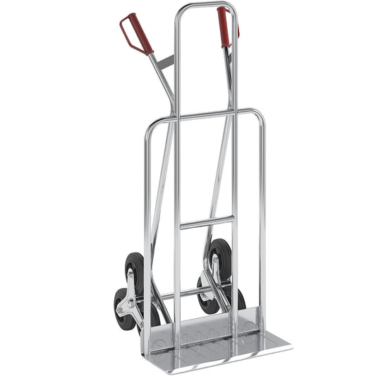 Aluminium stair climbing truck, footplate WxD 550 x 220 mm, max. load 150 kg.