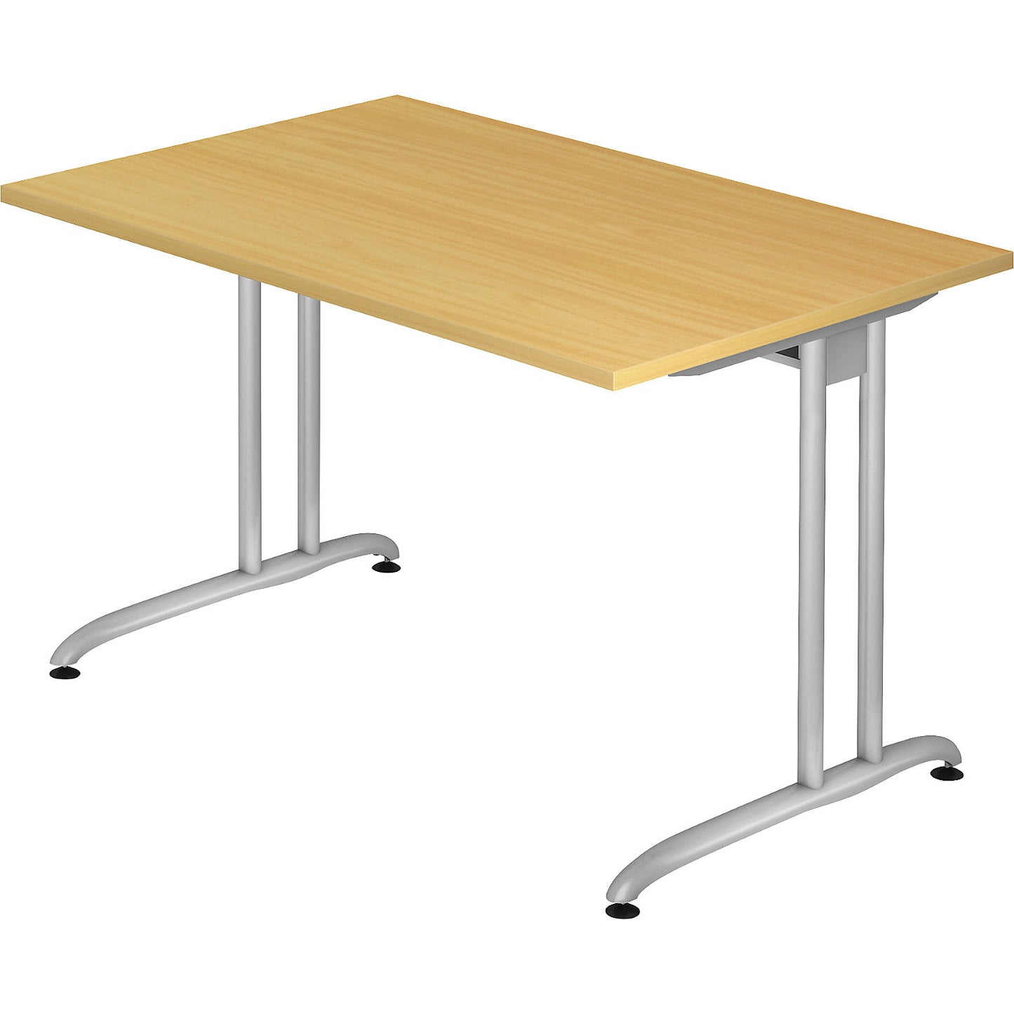 Desk, HxD 720 x 800 mm, width 1200 mm, beech finish.