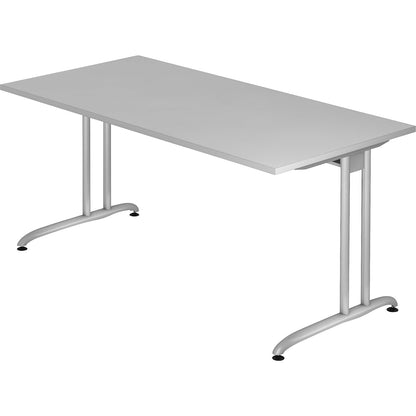 Desk, HxD 720 x 800 mm, width 1600 mm, light grey.