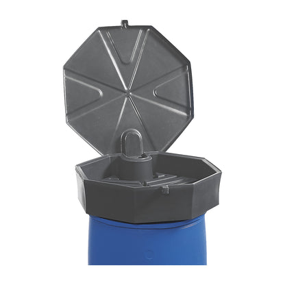 Drum funnel, Ø 690 mm, PE, with sieve and lid.
