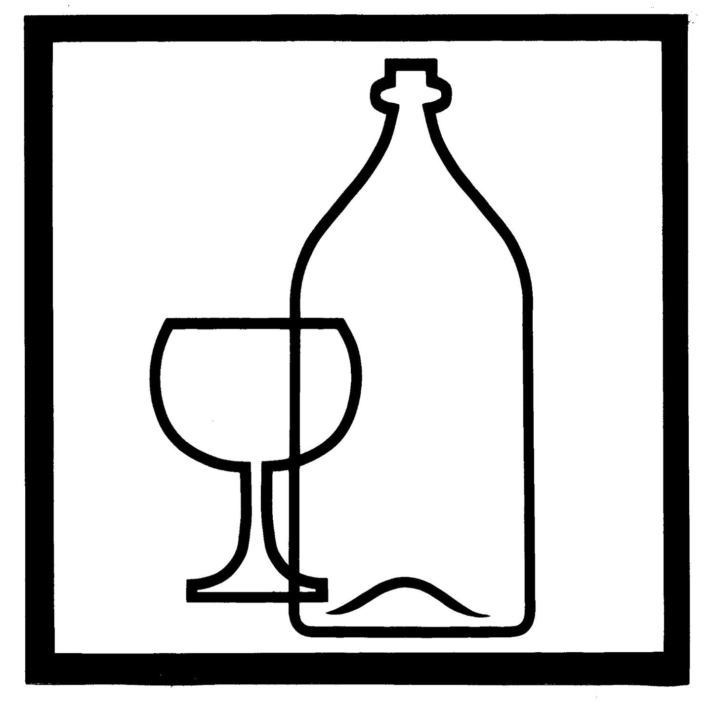 Set of stickers, self-adhesive, contains 5 stickers, with symbols: glass, paper, plastic, metal, refuse.