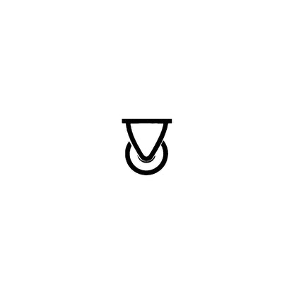Nylon wheel, white, wheel Ø x width 100 x 36 mm, fixed castor.