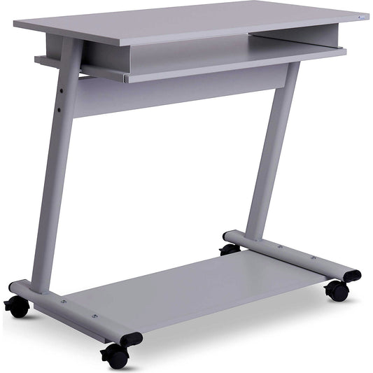 Computer table, width 800 mm, 3 levels, light grey.