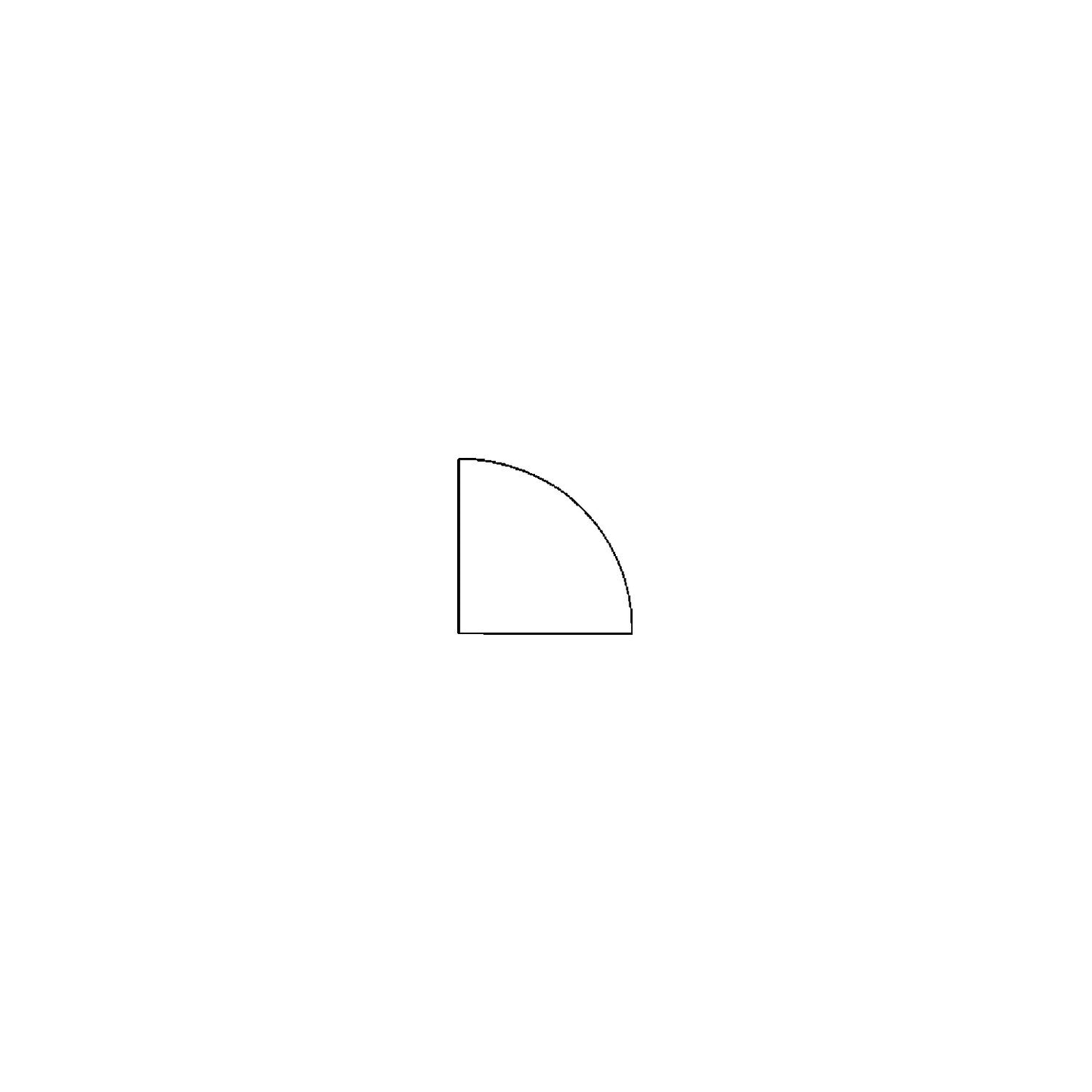 Linking top, corner panel 90°, rounded, light grey.