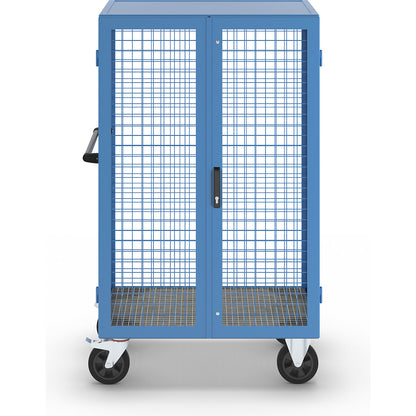 Gas cylinder cupboard, as trolley, max. load 500 kg, empty, for fitting with shelves.