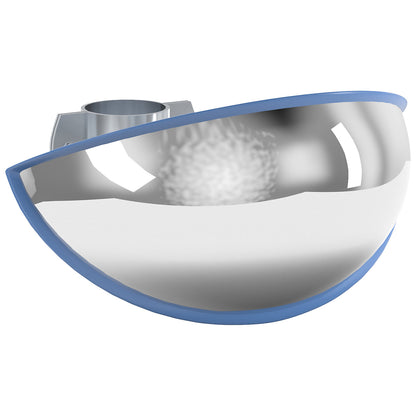 Wide angle mirror, for indoor and outdoor use, 180°, WxHxD 620 x 320 x 300 mm.