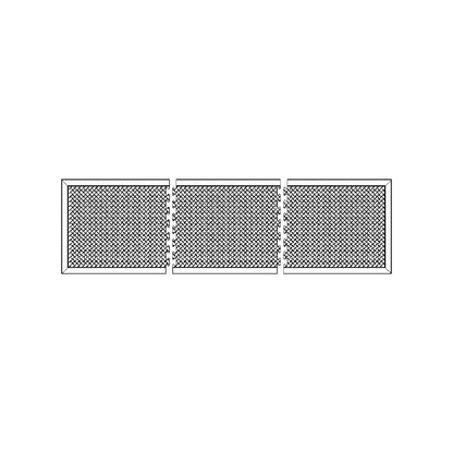 Bubblemat safety anti-fatigue matting, LxWxH 900 x 600 x 14 mm, yellow-black, centre element.