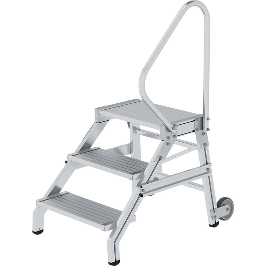Heavy duty machine steps, MOBILE, max. load 300 kg, 3 steps.
