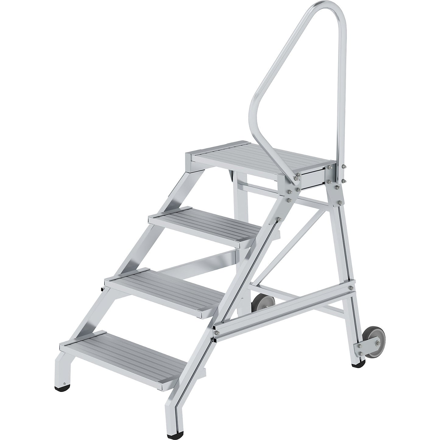 Heavy duty machine steps, MOBILE, max. load 300 kg, 4 steps.