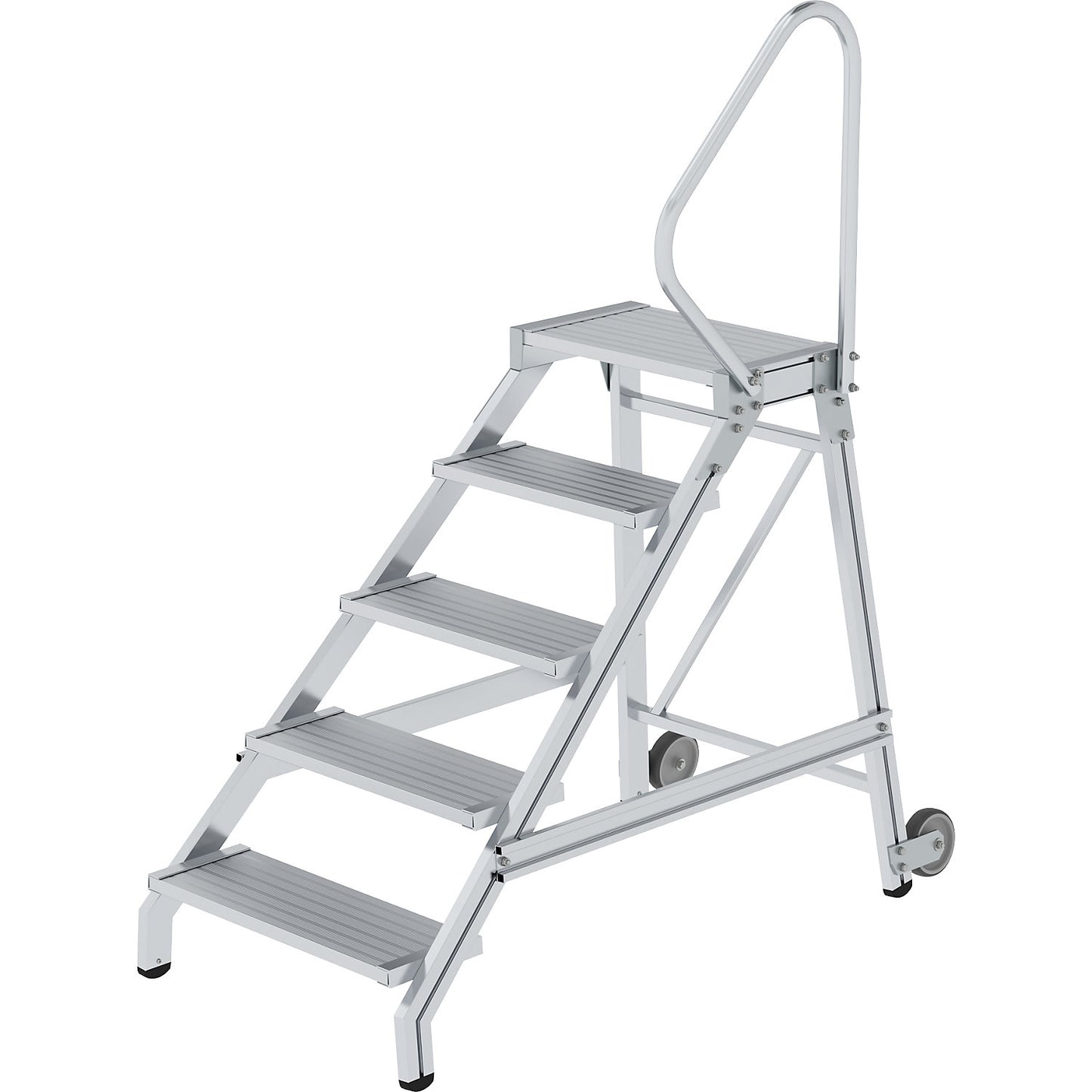 Heavy duty machine steps, MOBILE, max. load 300 kg, 5 steps.