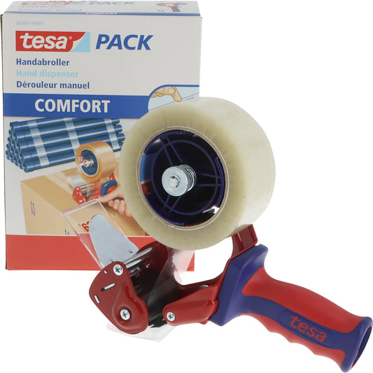 Hand dispenser tesa® 6400, adjustable roller brake, for max. tape width 50 mm.