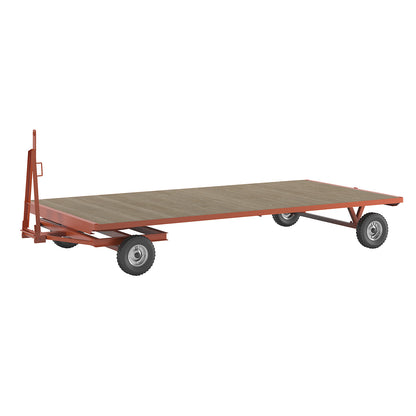 Trailer, 2-wheel turntable steering, max. load 3 t, platform 4.0 x 2.0 m, pneumatic tyres.