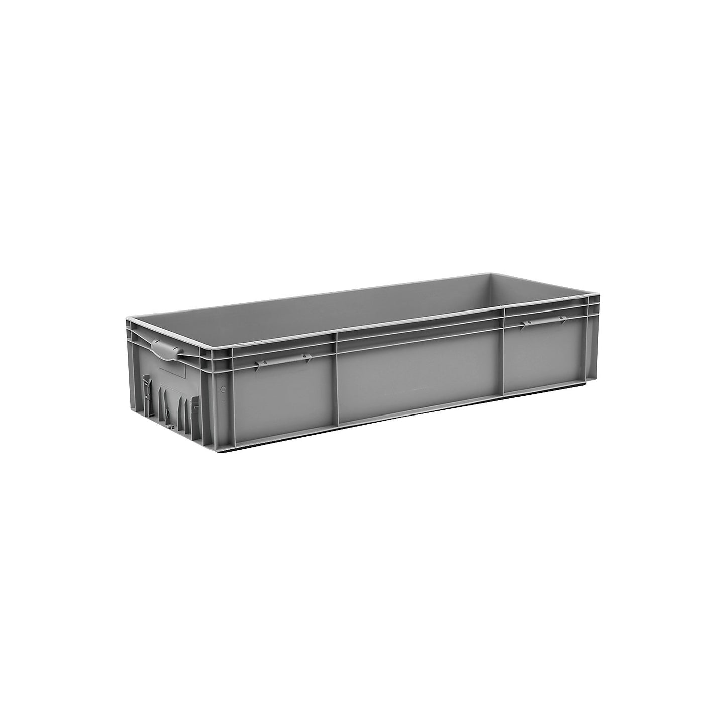 Euro stacking container, capacity 65 l, LxWxH 1000 x 400 x 214 mm, PP, grey.