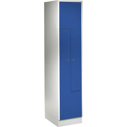 München Z locker, 1 compartment, W 400 mm, doors gentian blue.