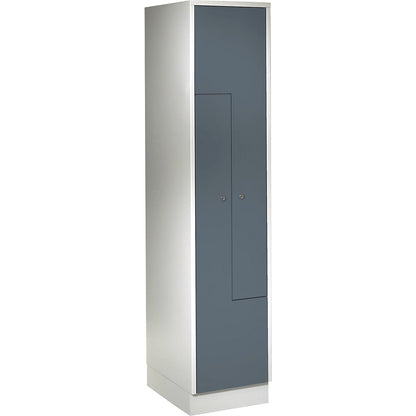 München Z locker, 1 compartment, W 400 mm, doors blue grey.