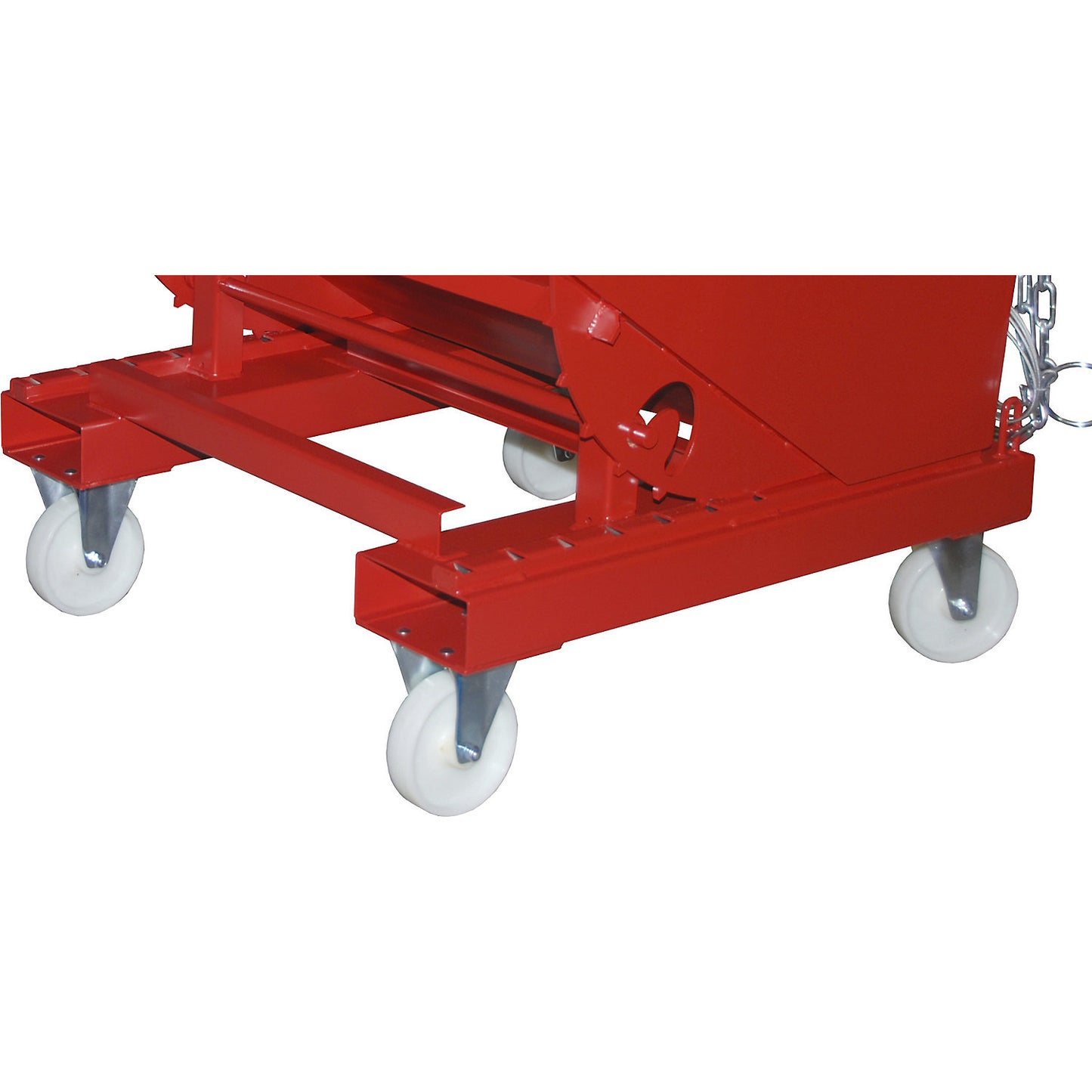 Wheels, retrofittable, max. load 350 kg/roller, with 2 swivel and 2 fixed castors.