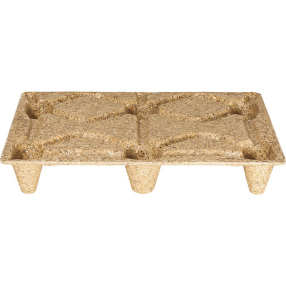 Moulded chipboard pallet, brown, pack of 10, LxW 800 x 600 mm, max. load 1000 kg, pack of 10.