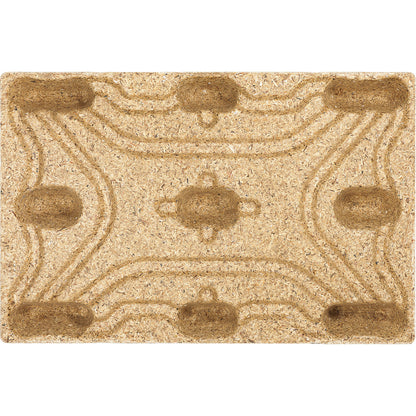 Moulded chipboard pallet, brown, pack of 10, LxW 1200 x 800 mm, max. load 1250 kg, pack of 10.