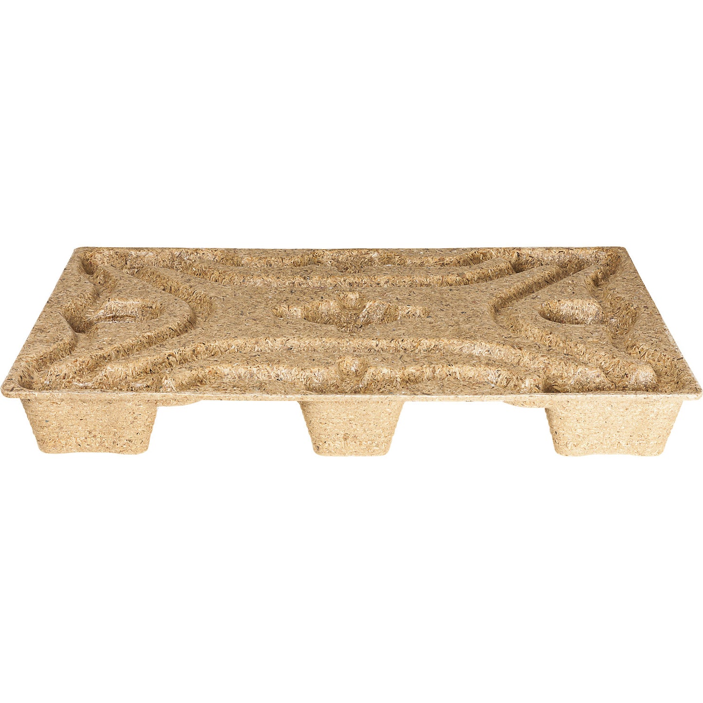 Moulded chipboard pallet, brown, pack of 10, LxW 1200 x 800 mm, max. load 1250 kg, pack of 10.