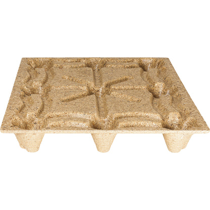 Moulded chipboard pallet, brown, pack of 10, LxW 1200 x 1000 mm, max. load 1250 kg, pack of 10.