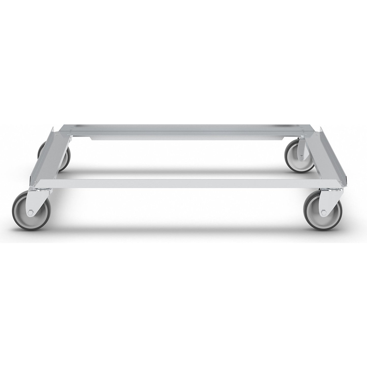Aluminium dolly, max. load 250 kg, LxW 805 x 605 mm.