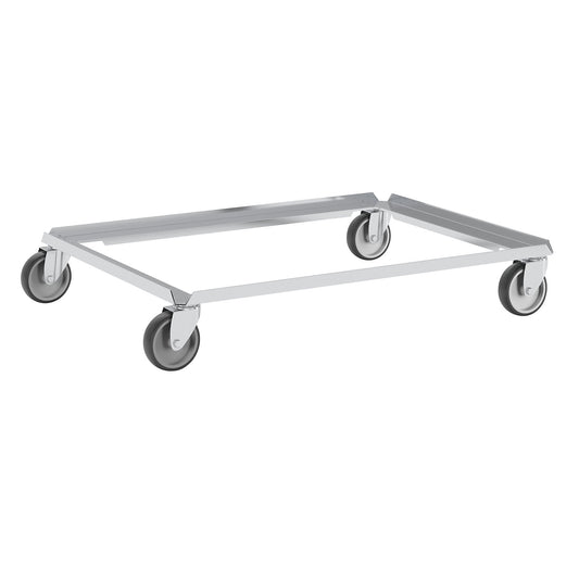 Aluminium dolly, max. load 250 kg, LxW 805 x 605 mm.