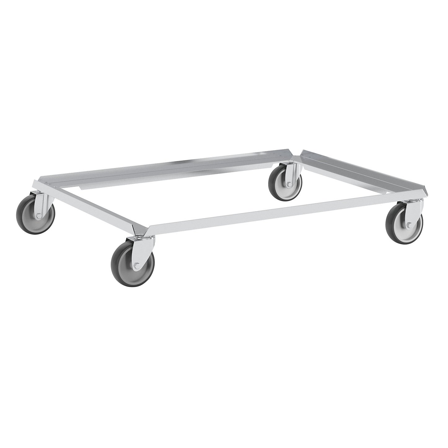 Aluminium dolly, max. load 250 kg, LxW 805 x 605 mm.