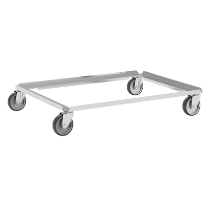 Aluminium dolly, max. load 250 kg, LxW 805 x 605 mm.