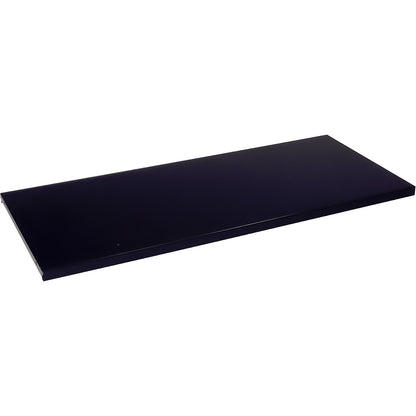 Shelf for roller shutter cupboard, black grey RAL 7021, for width 1000 mm.