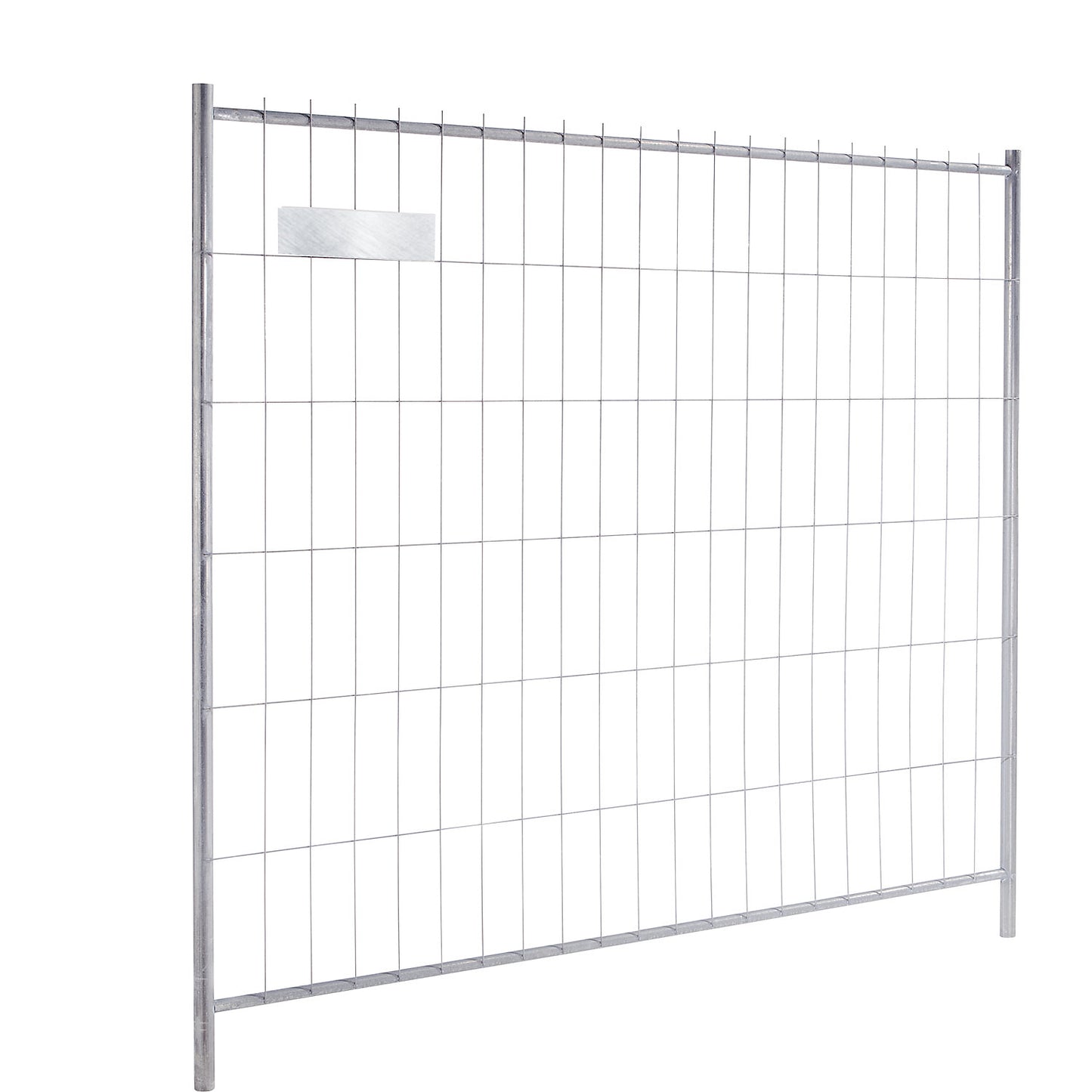 Site fencing, zinc plated, wall unit, width 2200 mm, height 2000 mm.