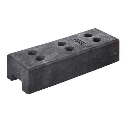 Plastic support foot, for mobile fencing, LxWxH 700 x 250 x 160 mm.