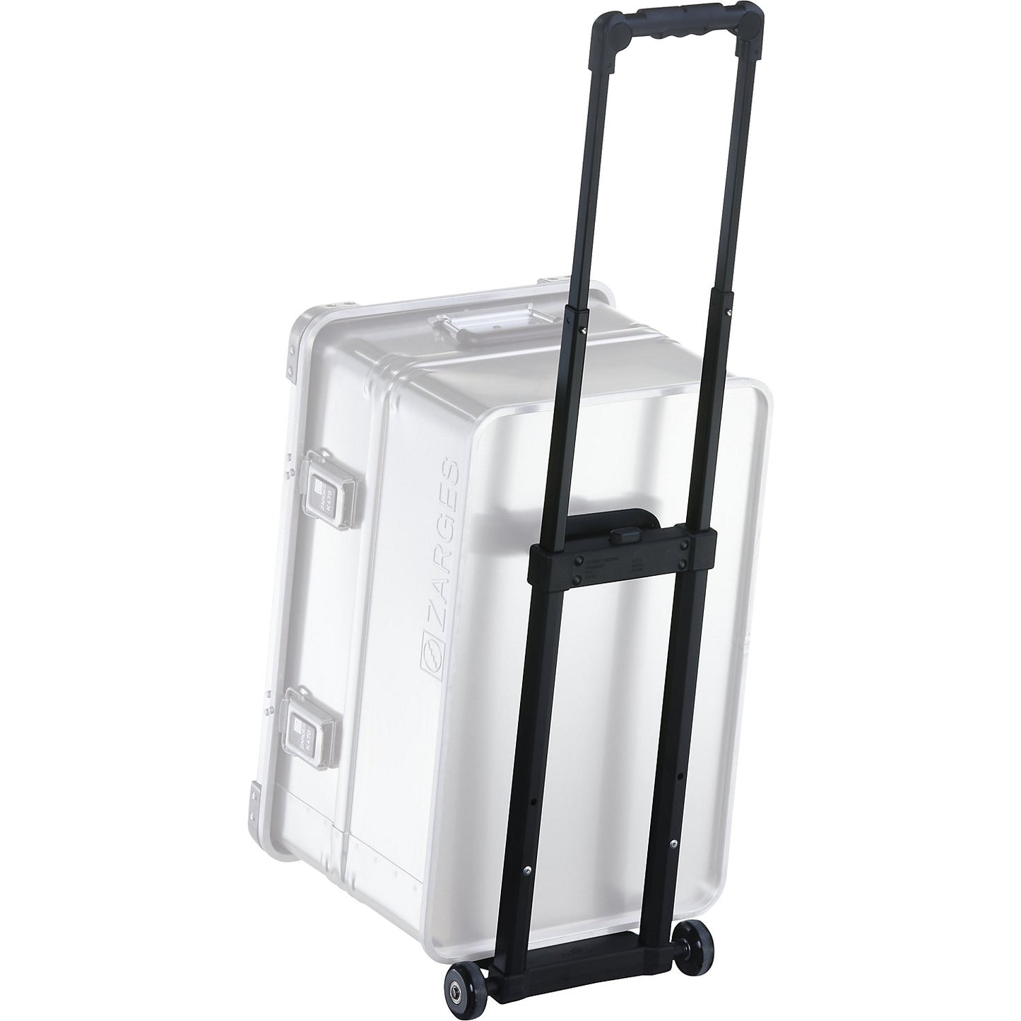 Add-on trolley, max. load up to 30 kg, pull-out/lockable handle.