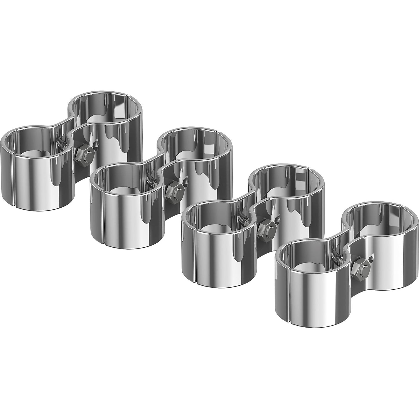 Post connection clip, for steel mesh shelf unit, pack of 4.