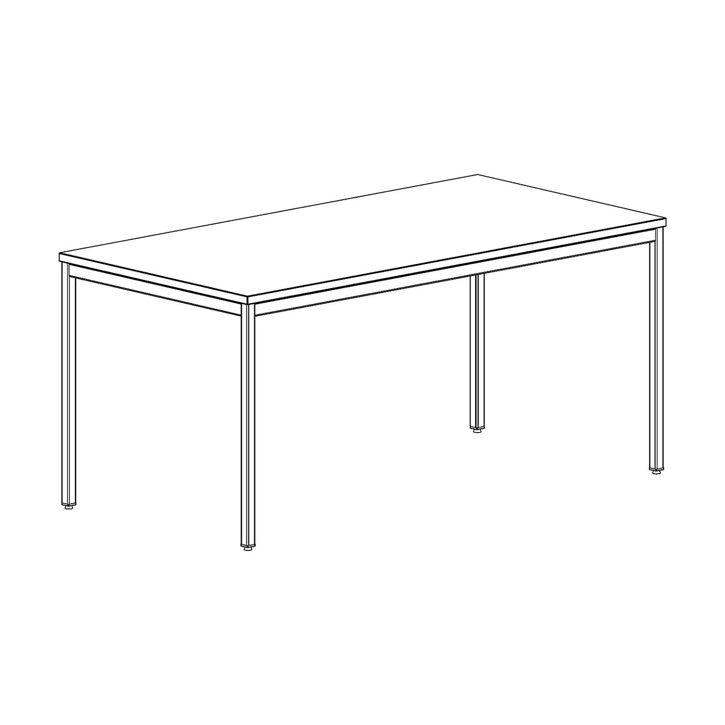 Foreman's desk, light grey, standard model, WxD 1400 x 800 mm.