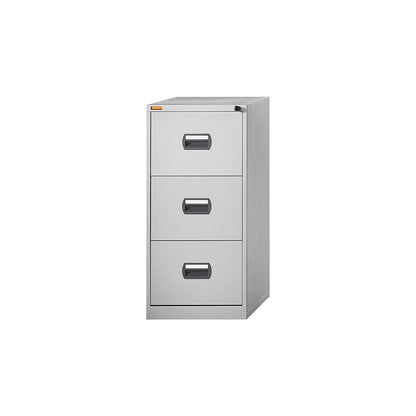 Suspension file cabinet, 1-track, 3 drawers, light grey.