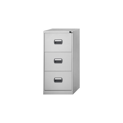 Suspension file cabinet, 1-track, 3 drawers, light grey.