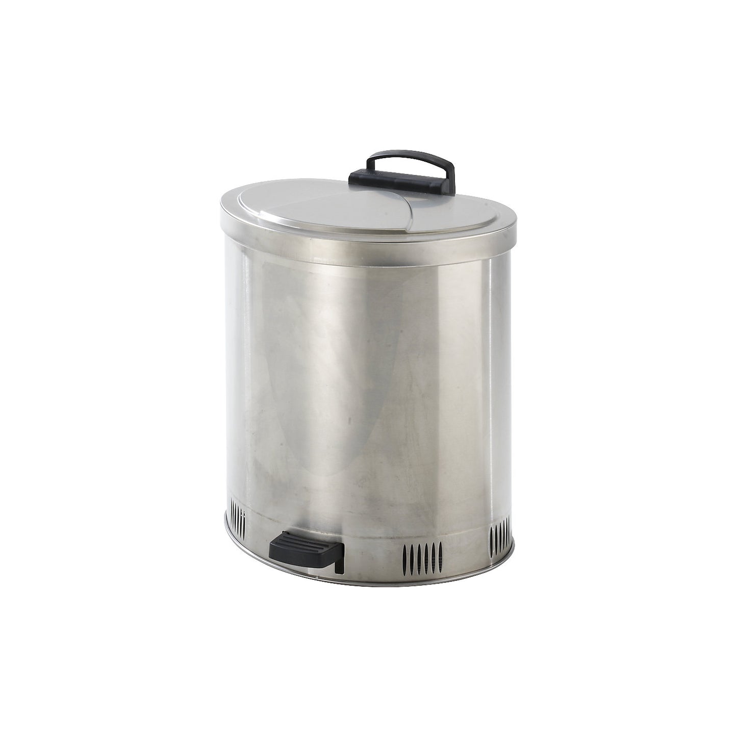 Safety disposal can with self-closing lid, stainless steel, capacity 65 l.