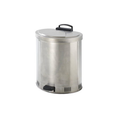 Safety disposal can with self-closing lid, stainless steel, capacity 65 l.