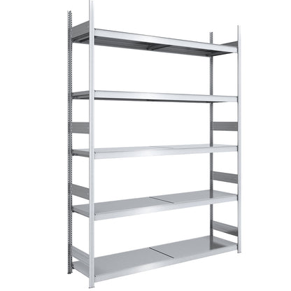 Wide span boltless shelving unit with steel shelves, height 3000 mm, shelf width 2000 mm, shelf depth 600 mm, standard shelf unit.