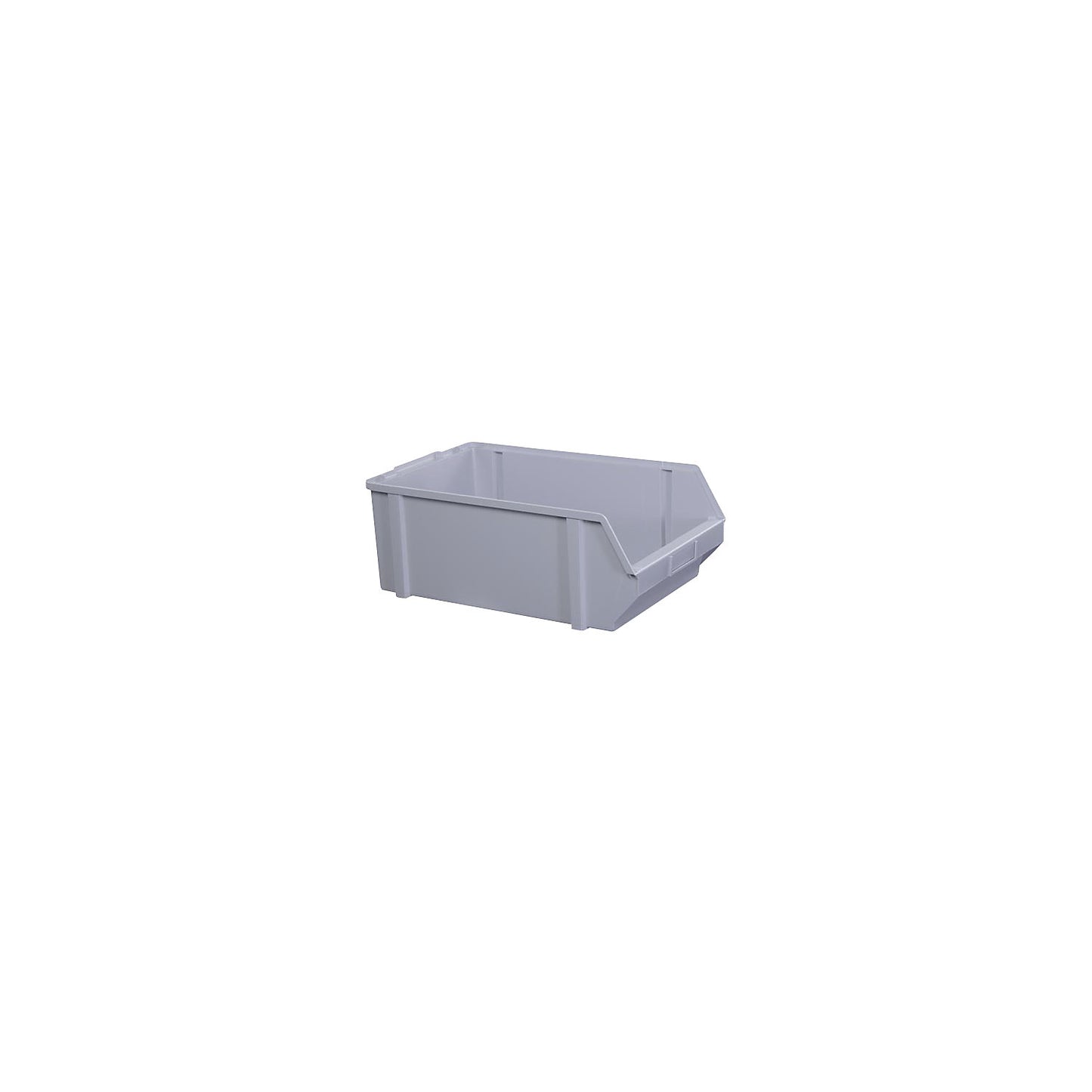 Open fronted storage bin made of polystyrene, length 500 mm, WxH 303 x 180 mm, pack of 5, grey.