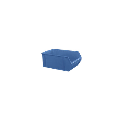 Open fronted storage bin made of polystyrene, length 500 mm, WxH 309 x 200 mm, pack of 4, blue.