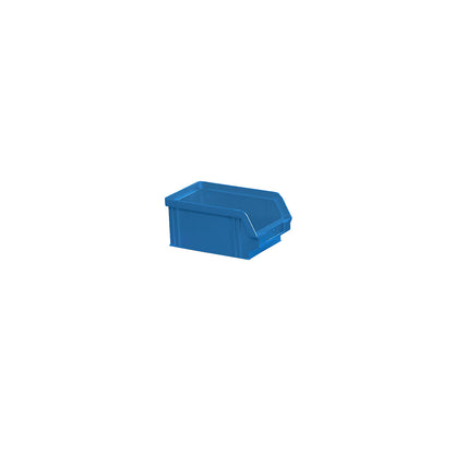 Open fronted storage bin made of polystyrene, LxWxH 160 x 102 x 75 mm, pack of 32, blue.