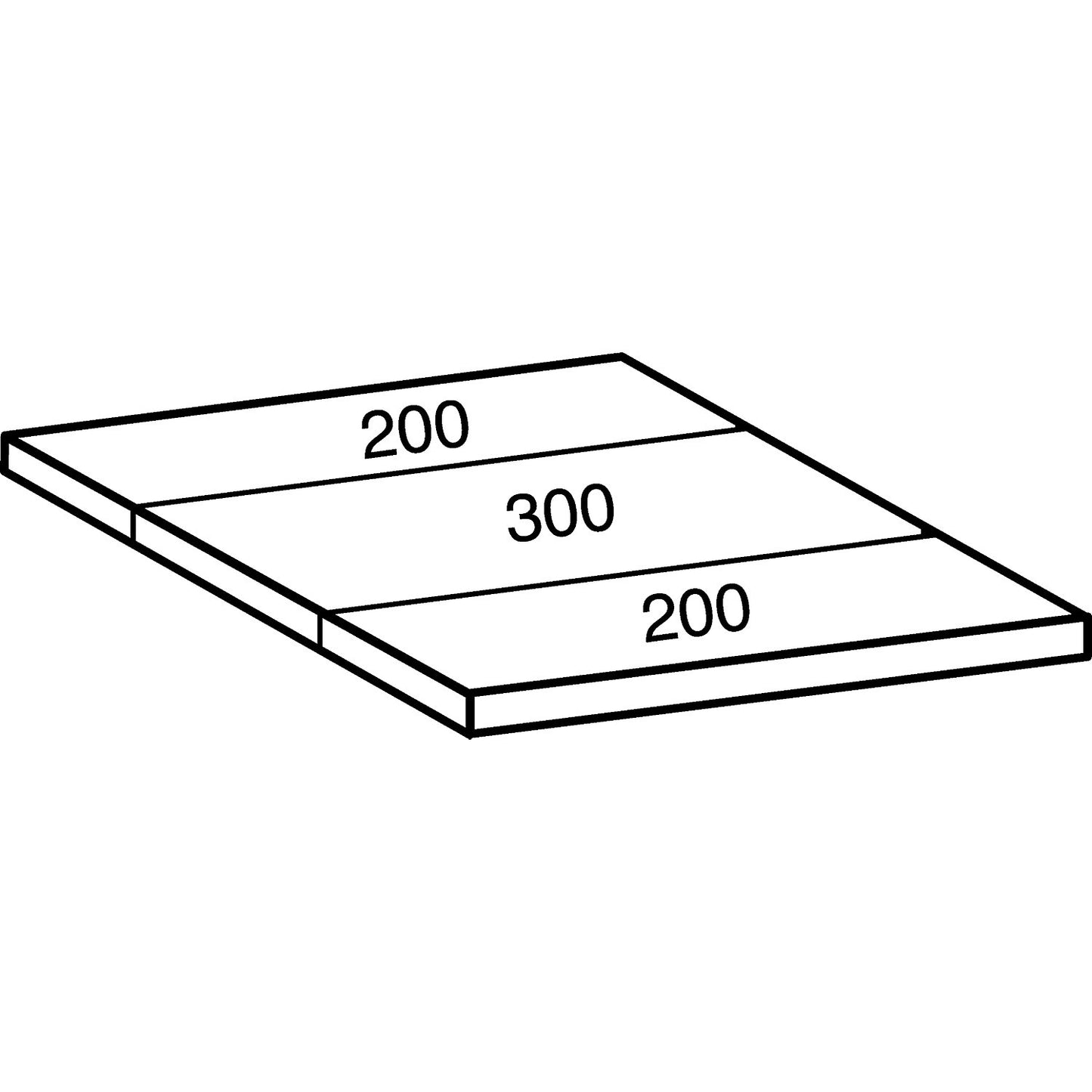 Boltless industrial and storage shelving unit, h 2280 mm, shelf width 1200 mm, 6 shelves, depth 700 mm, standard shelf unit.