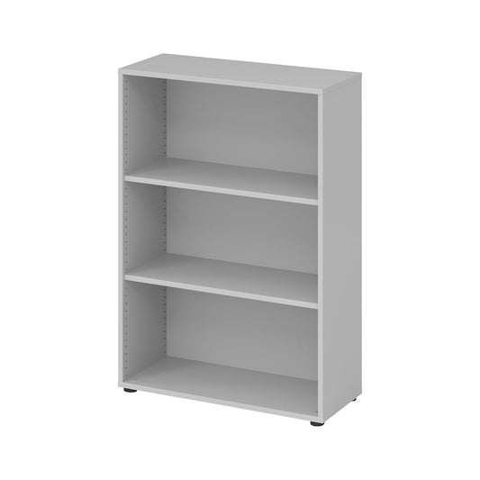 Shelf unit, HxWxD 1144 x 800 x 330 mm, light grey.