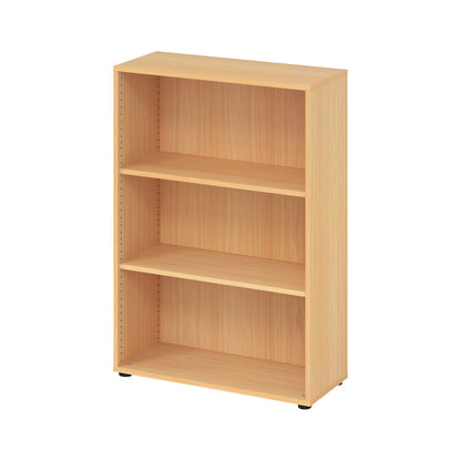 Shelf unit, HxWxD 1144 x 800 x 330 mm, beech finish.