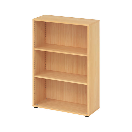 Shelf unit, HxWxD 1144 x 800 x 330 mm, beech finish.